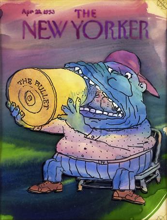 GEORGE BOOTH. Bite the Bullet. [NEW YORKER / COVER ART]